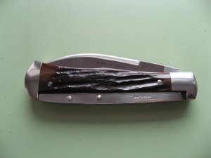 SCHATT & MORGAN #3 EXPRESS AUTO CARVED STAG BONE WHARNCLIFF #1