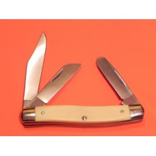 Vintage Schrade Scrimshaw Limited Edition 3 Blade Stockman (505SC) w Dog Retrieving Duck Scene - NOS Vintage Schrade Scrimshaw Limited Edition 3 Blade Stockman (505SC) w Dog Retrieving Duck Scene - NOS