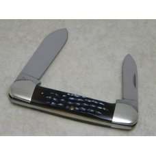 Case XX USA 1970's Bone 62131 Canoe Knife with Indian Etch