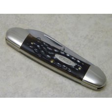 Case XX USA 1970's Bone 62131 Canoe Knife with Indian Etch