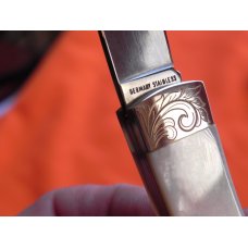 Boker "Cinch" Mdl# 1007E with flawless and Fiery Mother of Pearl handles Fancy Scroll Bolsters +Gem Boker "Cinch" Mdl# 1007E with flawless and Fiery Mother of Pearl handles Fancy Scroll Bolsters +Gem