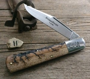 Schatt & Morgan Cutlery - #95 - Grand Daddy Barlow  - NEW Lightning Wood -11 - JSR ONLY EXCLUSIVE !