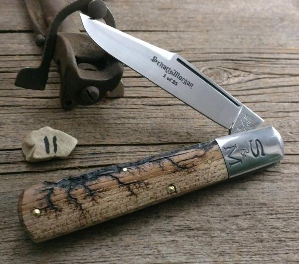 Schatt & Morgan Cutlery - #95 - Grand Daddy Barlow - NEW Lightning Wood -11 - JSR ONLY EXCLUSIVE ! Schatt & Morgan Cutlery - #95 - Grand Daddy Barlow - NEW Lightning Wood -11 - JSR ONLY EXCLUSIVE !
