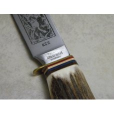 Robt Klaas Kissing Crane Solingen Germany Stag KC2 Cowboy Fixed Blade Sheath Knife