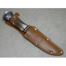 Robt Klaas Kissing Crane Solingen Germany Stag KC2 Cowboy Fixed Blade Sheath Knife