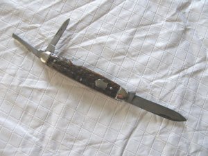 Rare Split Backspring Whittler Waterville K.C. MO  Made 1913-1914 Very Rare