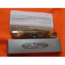 Boker "Cinch" Mdl# 7474ST with flawless Premium Stag handles, Cinch w/ Stars Shield & Frosted Blade Boker "Cinch" Mdl# 7474ST with flawless Premium Stag handles, Cinch w/ Stars Shield & Frosted Blade