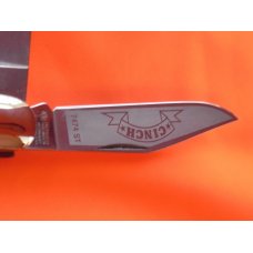 Boker "Cinch" Mdl# 7474ST with flawless Premium Stag handles, Cinch w/ Stars Shield & Frosted Blade Boker "Cinch" Mdl# 7474ST with flawless Premium Stag handles, Cinch w/ Stars Shield & Frosted Blade