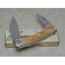 Frost Cutlery Japan Smooth Bone Birdseye Rivet Kangaroo Canoe Knife in Box Frost Cutlery Japan Smooth Bone Birdseye Rivet Kangaroo Canoe Knife in Box