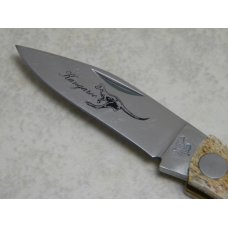Frost Cutlery Japan Smooth Bone Birdseye Rivet Kangaroo Canoe Knife in Box Frost Cutlery Japan Smooth Bone Birdseye Rivet Kangaroo Canoe Knife in Box