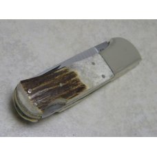 Taylor Cutlery Japan Elk Horn Surgical 1980 Stag Copperhead Lockback Knife in Box Taylor Cutlery Japan Elk Horn Surgical 1980 Stag Copperhead Lockback Knife in Box