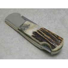 Taylor Cutlery Japan Elk Horn Surgical 1980 Stag Copperhead Lockback Knife in Box Taylor Cutlery Japan Elk Horn Surgical 1980 Stag Copperhead Lockback Knife in Box