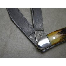 Case XX USA 4 Dot (1996) Stag 5347 D Stockman Knife in Box with Genuine Damascus Blades Case XX USA 4 Dot (1996) Stag 5347 D Stockman Knife in Box with Genuine Damascus Blades