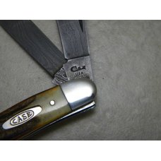 Case XX USA 4 Dot (1996) Stag 5347 D Stockman Knife in Box with Genuine Damascus Blades Case XX USA 4 Dot (1996) Stag 5347 D Stockman Knife in Box with Genuine Damascus Blades