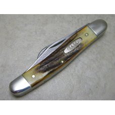 Case XX USA 4 Dot (1996) Stag 5347 D Stockman Knife in Box with Genuine Damascus Blades Case XX USA 4 Dot (1996) Stag 5347 D Stockman Knife in Box with Genuine Damascus Blades