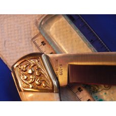 Vintage Parker IMAI K-139 Large Lockback Hunting Knife w/ Wildlife Mountain Lion Blade Etching - NOS Vintage Parker IMAI K-139 Large Lockback Hunting Knife w/ Wildlife Mountain Lion Blade Etching - NOS