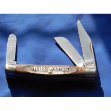 Vintage Schrade Old Timer 100 Year Anniversary 1904-2004 34OT 3 blade Stockman knife w scroll Shield Vintage Schrade Old Timer 100 Year Anniversary 1904-2004 34OT 3 blade Stockman knife w scroll Shield