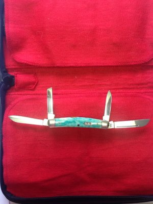 Case XX USA 64052 SS 2004 Congress Green Appaloosa Knife