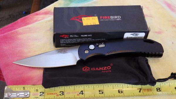 Ganzo F7582AL-BK Push Button Ganzo F7582AL-BK Push Button