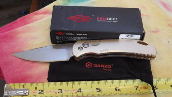 Ganzo F7582AL-CG Push Button Ganzo F7582AL-CG Push Button