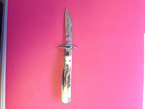 Case Knife XX USA 511-1/2 Cheetah Cub Red Scroll Nice Stag Case Knife XX USA 511-1/2 Cheetah Cub Red Scroll Nice Stag