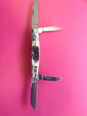 J.A. Henckels 4-Blade Conress Knife Nice Stag Germany Stainless