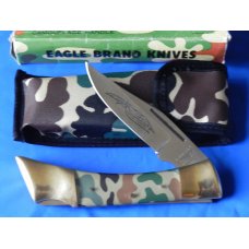 Vintage Parker K267 Large Lockback Hunting Knife w/ Special Forces within a flying Eagle Blade Etch Vintage Parker K267 Large Lockback Hunting Knife w/ Special Forces within a flying Eagle Blade Etch