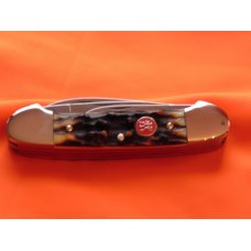 Vintage J A Henckels 5 Blade Canoe Pocket Knife w/ Premium Gnarly Stag Handles – NOS Vintage J A Henckels 5 Blade Canoe Pocket Knife w/ Premium Gnarly Stag Handles – NOS