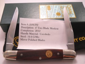 Canal Street Knife Muskrat 2012 Cocobolo 2191592 