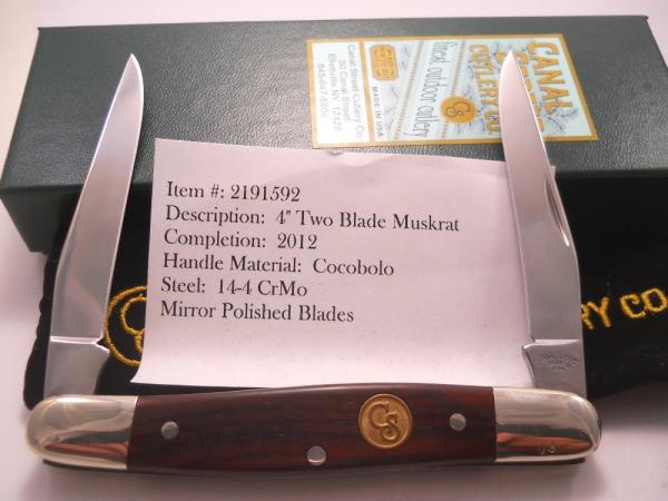 Canal Street Knife Muskrat 2012 Cocobolo 2191592 