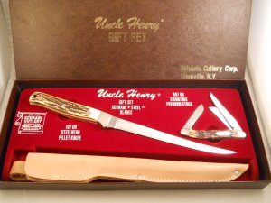 Schrade Uncle Henry SGS-3 Gift Set USA Mint