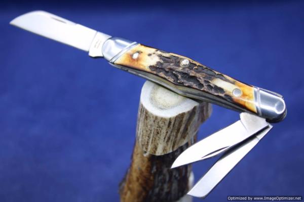 Tuna Valley Cutlery Burnt Stag Carpenter Whittler. #556 Tuna Valley Cutlery Burnt Stag Carpenter Whittler. #556