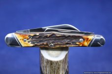 Tuna Valley Cutlery Burnt Stag Carpenter Whittler. #556 Tuna Valley Cutlery Burnt Stag Carpenter Whittler. #556