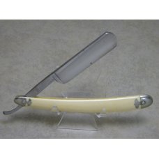 Vintage Cattaraugus Cutlery Co. Little Valley NY B52T Imitation Ivory Round Straight Razor in Box