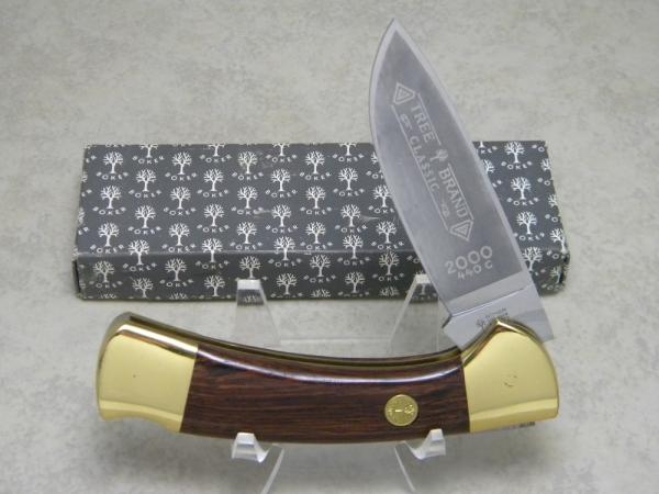 Boker Solingen Germany Stainless Tree Brand Classic Wood 2000 Lockback Knife in Box c.1978-1984 Boker Solingen Germany Stainless Tree Brand Classic Wood 2000 Lockback Knife in Box c.1978-1984
