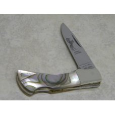 Parker Cut. Co. Japan Abalone Pearl Little Mustang Lockback Knife in Box Parker Cut. Co. Japan Abalone Pearl Little Mustang Lockback Knife in Box