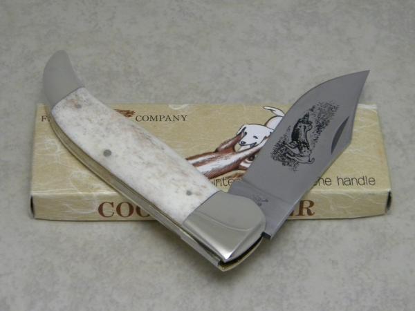 Frost Cutlery Japan Smooth Bone "Coon Hunter" Folding Hunter Clasp Knife in Box Frost Cutlery Japan Smooth Bone "Coon Hunter" Folding Hunter Clasp Knife in Box