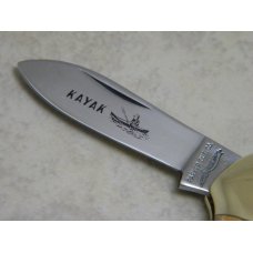 Parker Cut. Co. Japan Smooth Bone Kayak Mini Canoe Baby Butterbean Pattern Knife in Box Parker Cut. Co. Japan Smooth Bone Kayak Mini Canoe Baby Butterbean Pattern Knife in Box