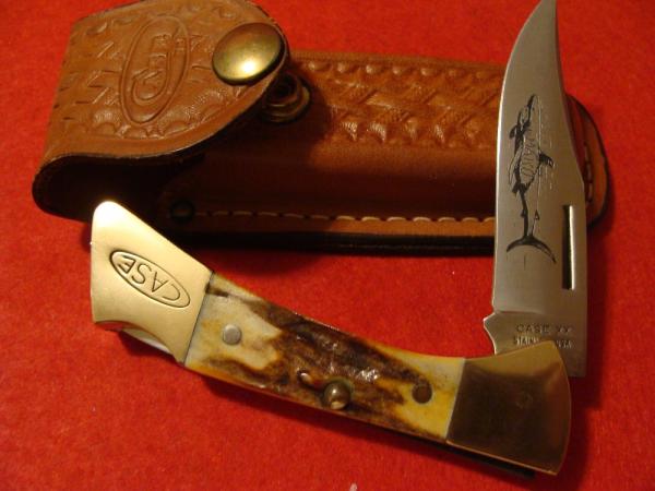 CASE XX USA 1 dot 1979 5158 LSSP Mako Prime Stag Lockback 