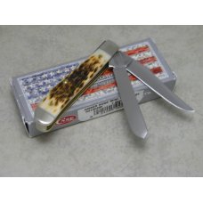 Case XX USA 2016 Amber Bone 6207 SS Mini Trapper Knife in Box Case XX USA 2016 Amber Bone 6207 SS Mini Trapper Knife in Box