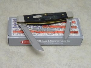 Case XX USA 3 Dot Buffalo Horn BH2052 2 Blade Congress Knife in Box