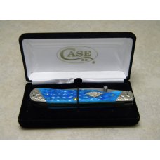 Case XX USA 2017 Caribbean Blue Bone 6154L SS Decorative Copperlock Knife in Box Case XX USA 2017 Caribbean Blue Bone 6154L SS Decorative Copperlock Knife in Box