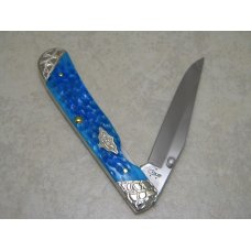 Case XX USA 2017 Caribbean Blue Bone 6154L SS Decorative Copperlock Knife in Box Case XX USA 2017 Caribbean Blue Bone 6154L SS Decorative Copperlock Knife in Box
