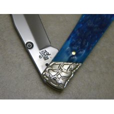 Case XX USA 2017 Caribbean Blue Bone 6154L SS Decorative Copperlock Knife in Box Case XX USA 2017 Caribbean Blue Bone 6154L SS Decorative Copperlock Knife in Box