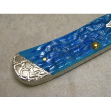 Case XX USA 2017 Caribbean Blue Bone 6154L SS Decorative Copperlock Knife in Box Case XX USA 2017 Caribbean Blue Bone 6154L SS Decorative Copperlock Knife in Box