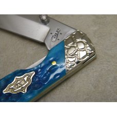 Case XX USA 2017 Caribbean Blue Bone 6154L SS Decorative Copperlock Knife in Box Case XX USA 2017 Caribbean Blue Bone 6154L SS Decorative Copperlock Knife in Box