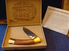 Boker Solingen German 1979 Limited Edition. Wood Hardware Commemorative Folding Lockback