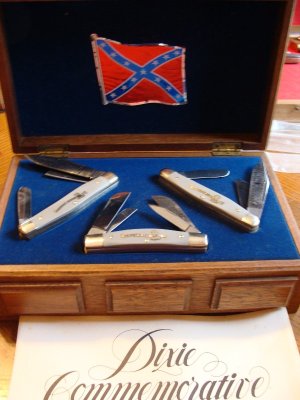 Boker 1979 Dixie Commemorative Three Knife Music Box Set