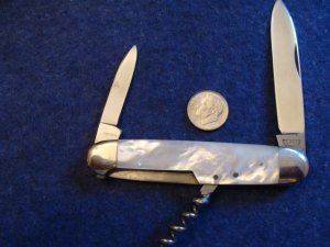 E. Bruckmann Mother of Pearl Bartender's Knife