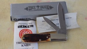 Boker Barlow 492  22  Stag New in box